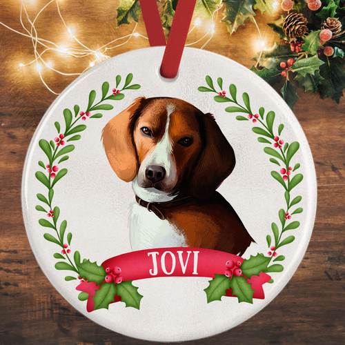 American Foxhound Christmas Decoration