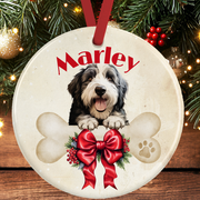 Old English Sheepdog Christmas Tree Decoration