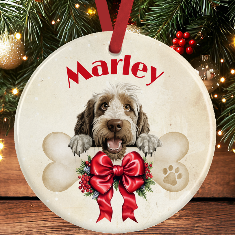 Italian Spinone Christmas Tree Decoration 🎄