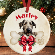 Irish Wolfhound Christmas Tree Decoration