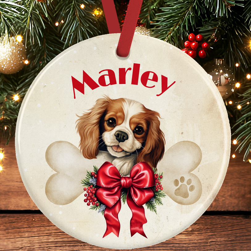 King Charles Spaniel Christmas Tree Decoration