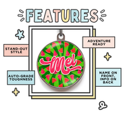 Watermelon Dog Tag Features