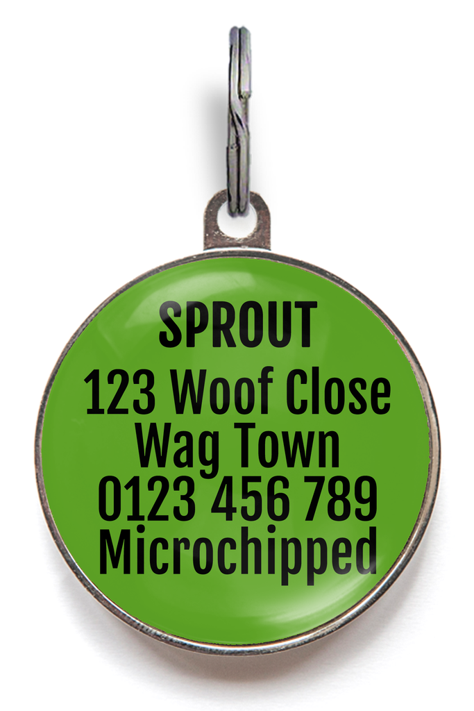 Back of lime slice tag