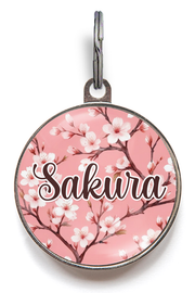 Cherry Blossom ID Tag in Pink