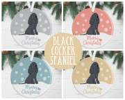 Black Cocker Spaniel Christmas Decoration