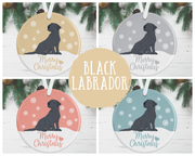 Black Labrador Christmas Decoration
