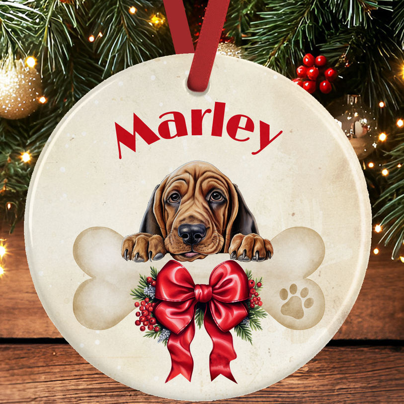 Bloodhound Christmas Tree Decoration