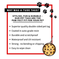 Red & White Spots Pet ID Tag