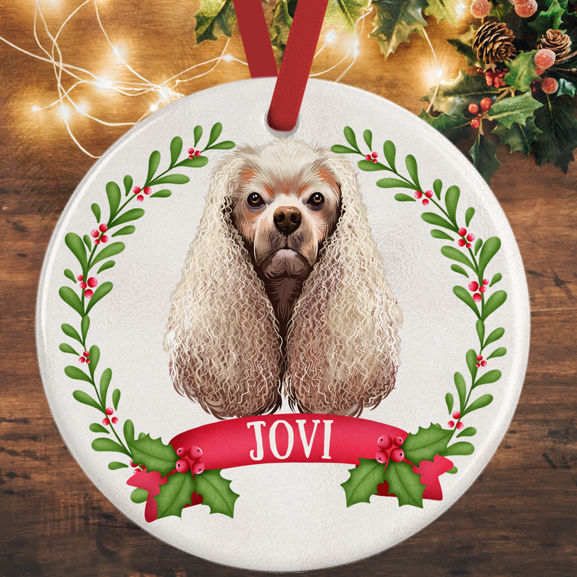 American Cocker Spaniel Christmas Decoration