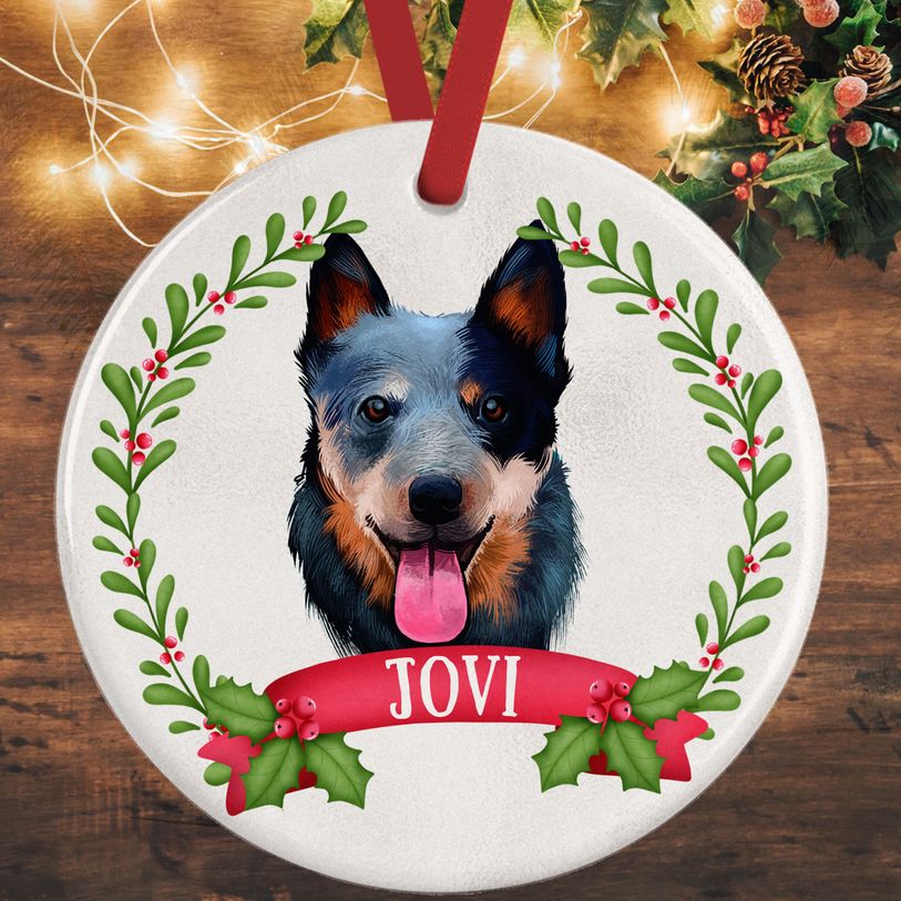 Australian Cattle Dog Christmas Decoration
