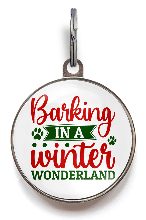 Barking Wonderland Christmas Dog Tag