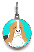 Basset Hound Dog Dog ID Tag