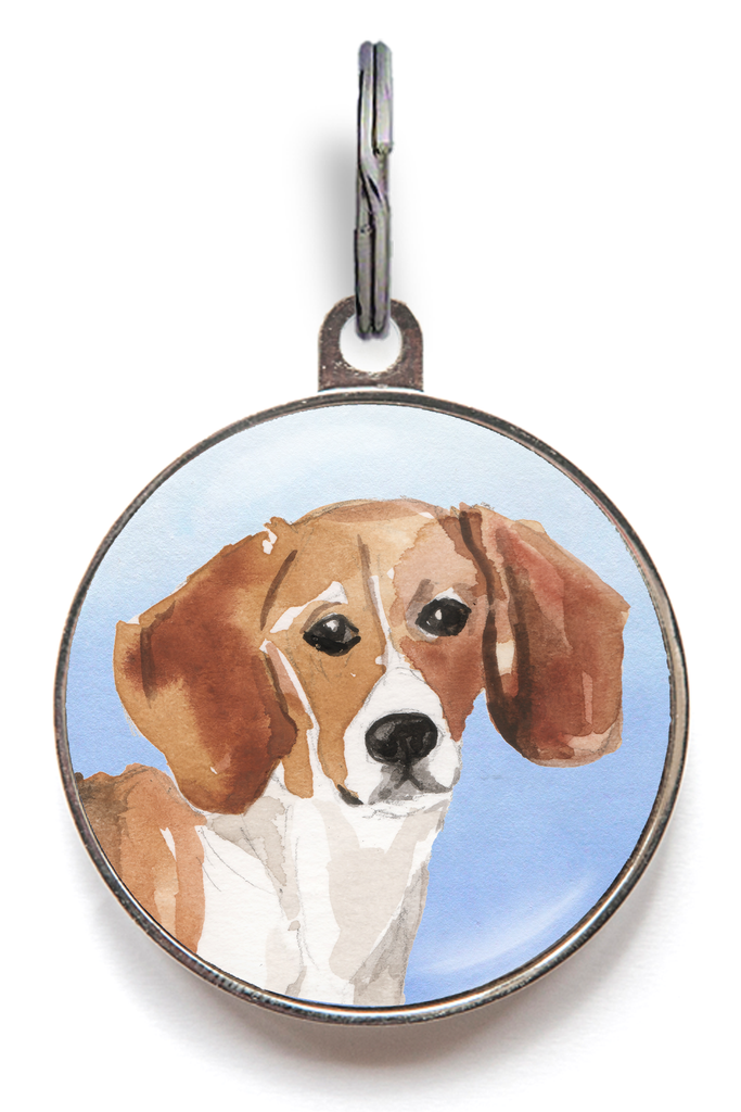 Beagle Dog Tag - Blue