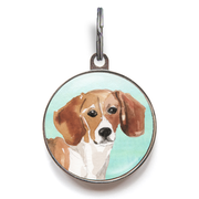 Beagle Dog Tag - Green