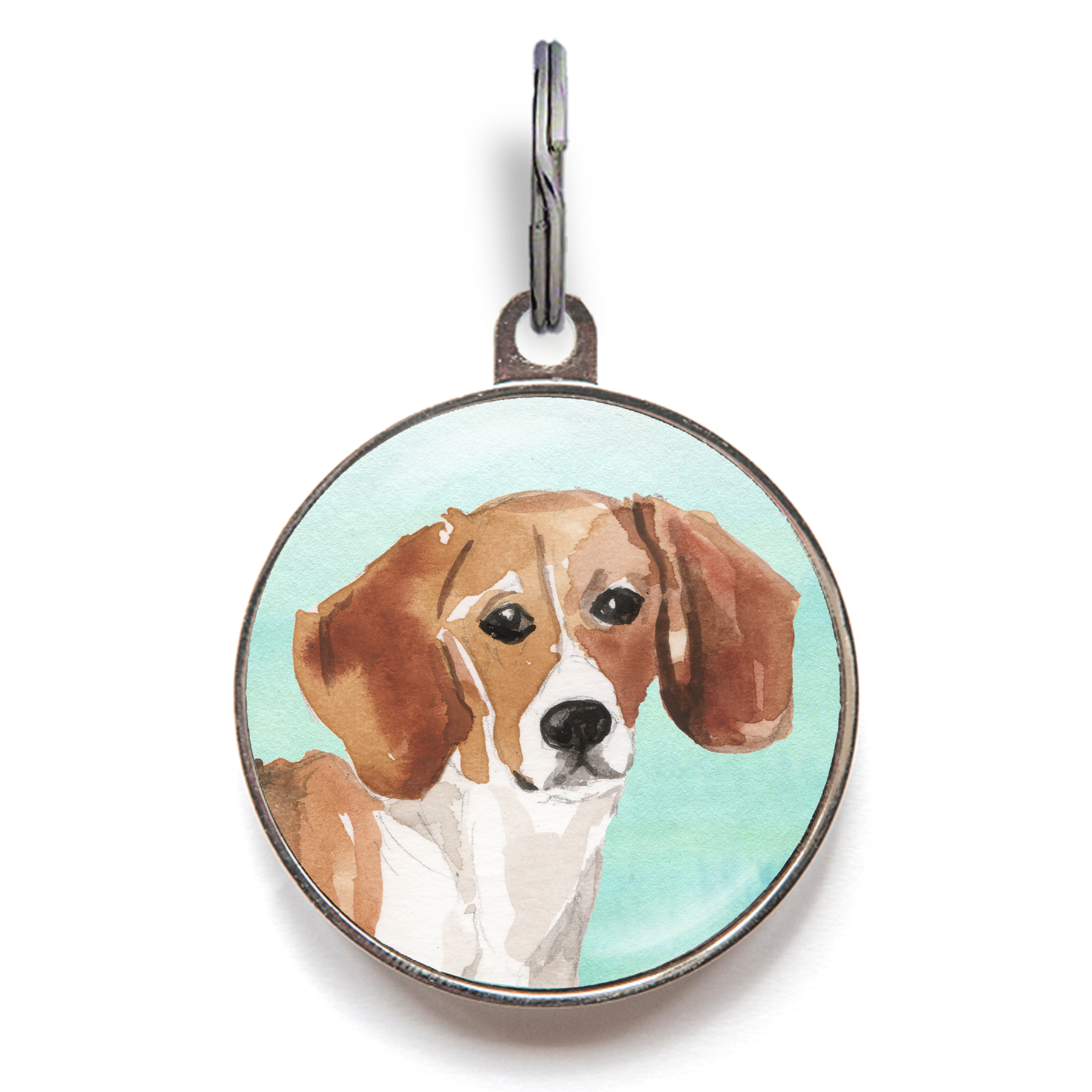 Beagle Dog Tag - Green