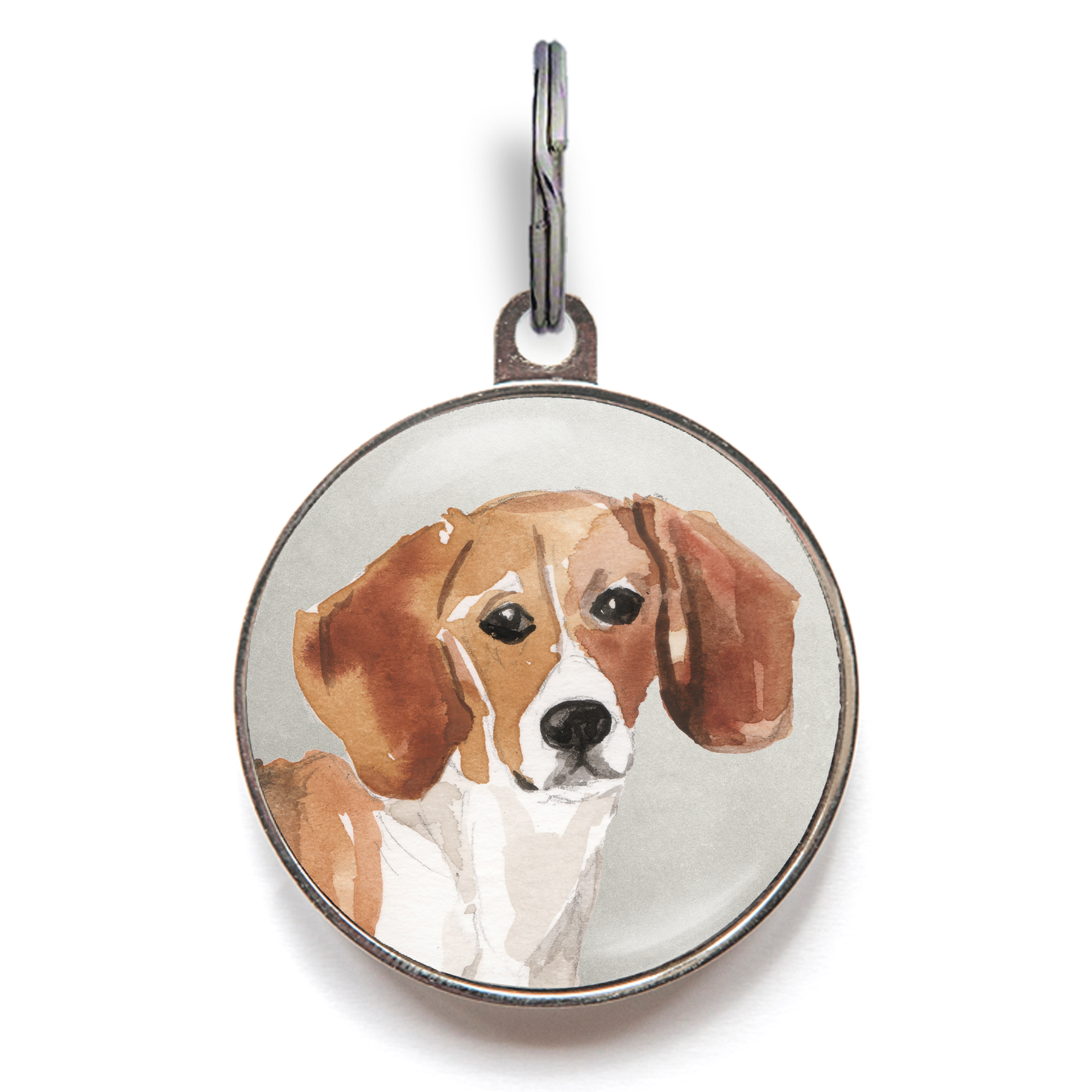Beagle Dog Tag - Grey