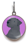 Black Labrador Dog ID Tag