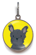 Black Terrier Dog ID Tag