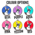 Bull Terrier Dog ID Tag - Black And White Bull Terrier