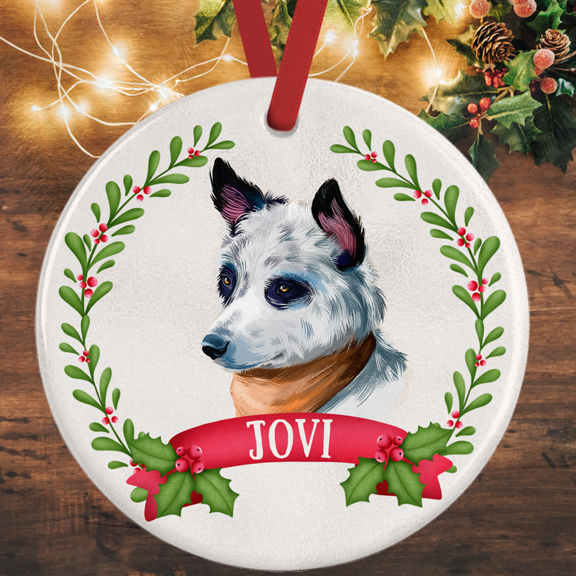 Blue Heeler Christmas Decoration