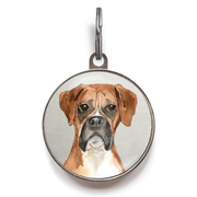 Boxer Dog Tag - Grey