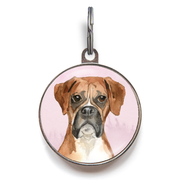 Boxer Dog Tag - Pink