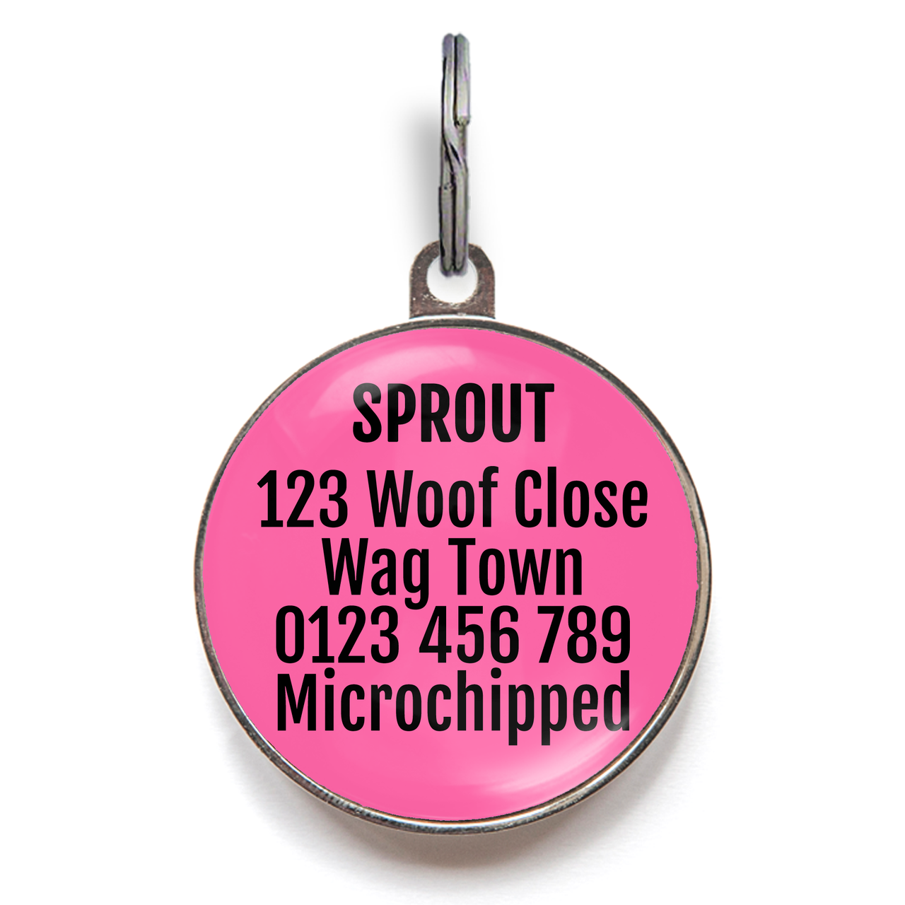 Australian Shepherd Dog ID Tag - Black Tri Colour Australian Shepherd