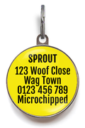Husky Dog ID Tag - Black Husky Dog