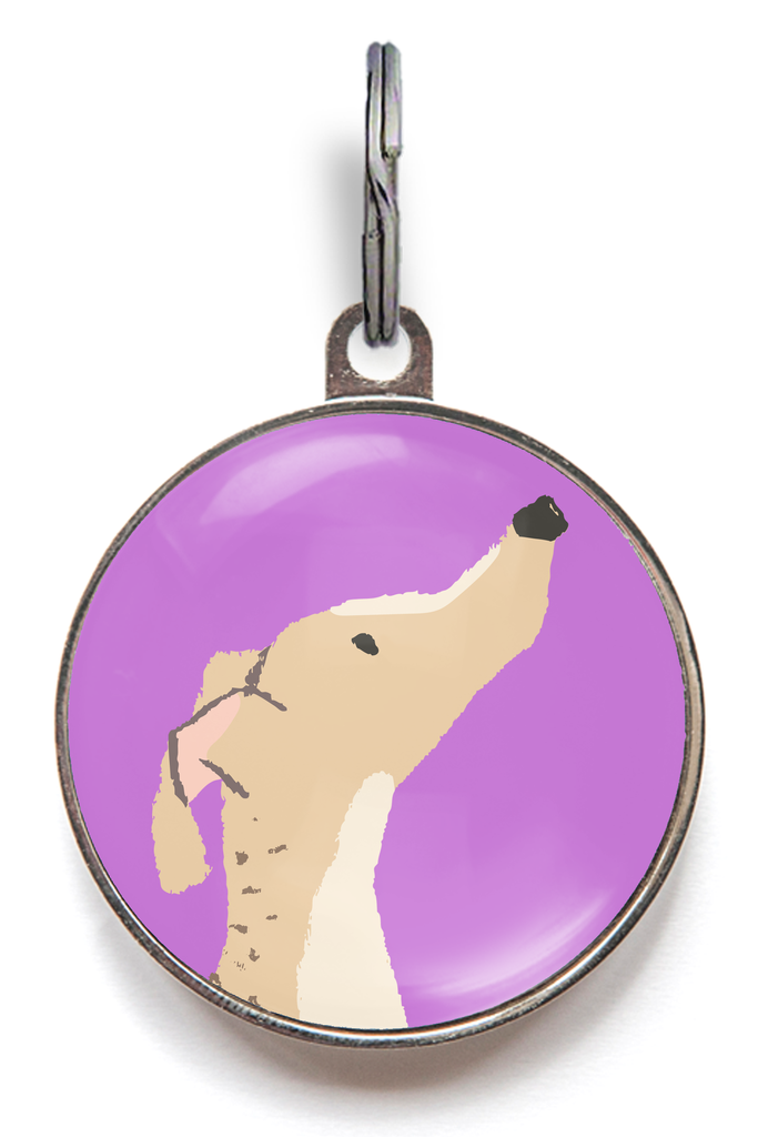 Greyhound Dog ID Tag - Brindle