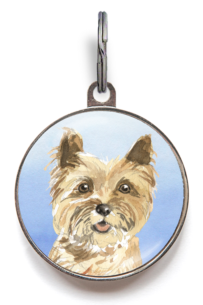 Cairn Terrier Dog Tag - Blue