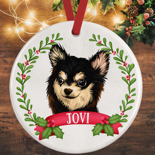 Chihuahua Christmas Decoration