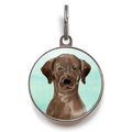 Chocolate Labrador Dog Tag