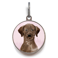 Chocolate Labrador Dog Tag