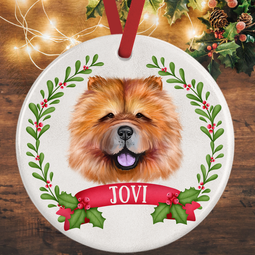 Chow Chow Christmas Decoration