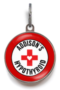 Addison's & Hypothyroid Pet ID Tag. 