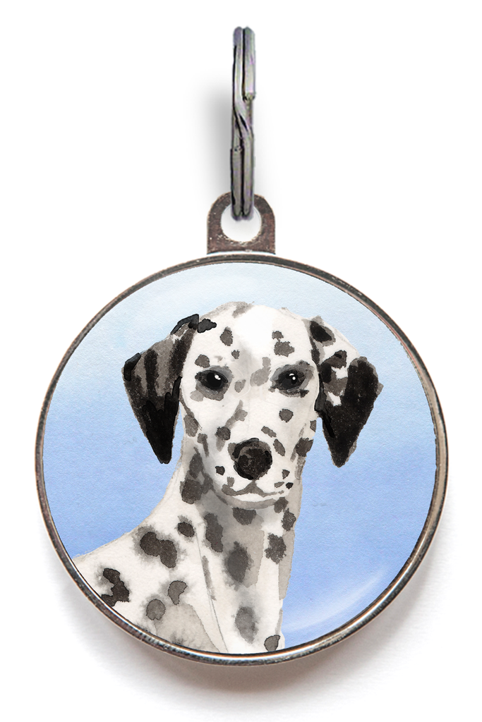 Dalmatian Dog Tag - Blue