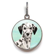 Dalmatian Dog Tag - Green