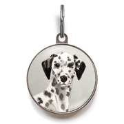 Dalmatian Dog Tag - Grey