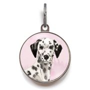 Dalmatian Dog Tag - Pink