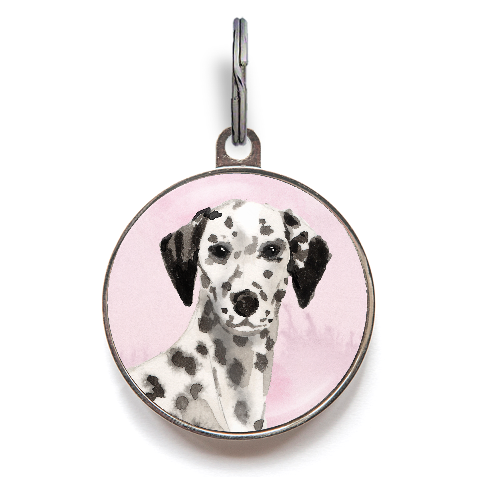Dalmatian Dog Tag - Pink