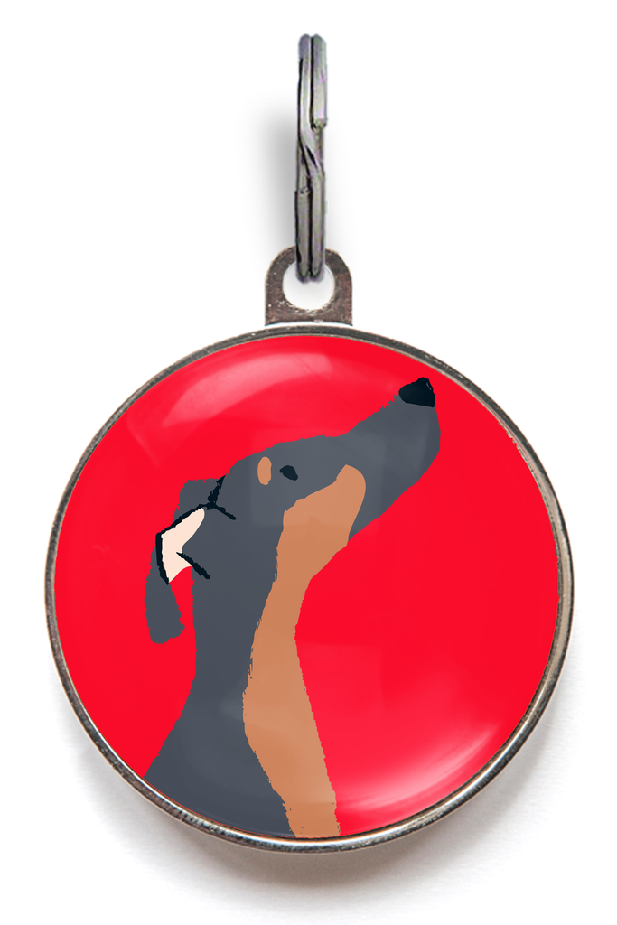 Doberman Dog ID Tag