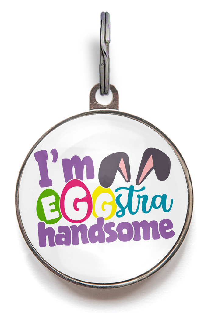 I'm Eggstra Handsome Pet Tag
