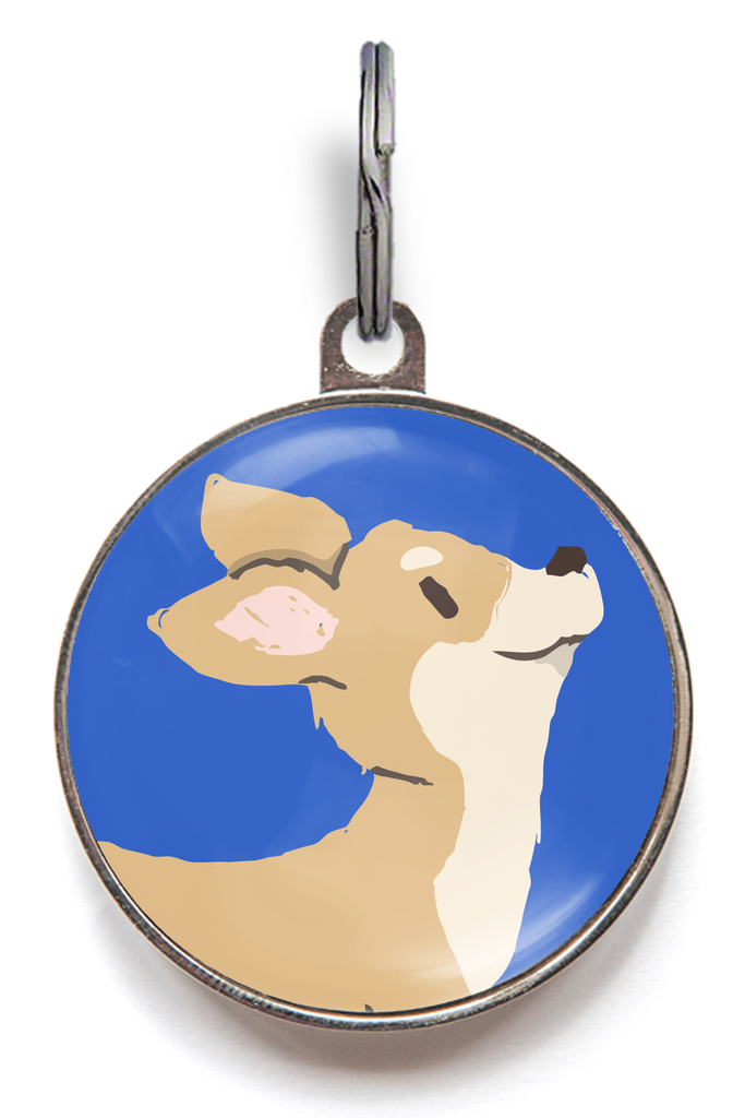 Fawn Chihuahua Dog ID Tag