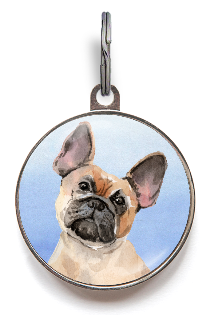French Bulldog Dog Tag - Blue