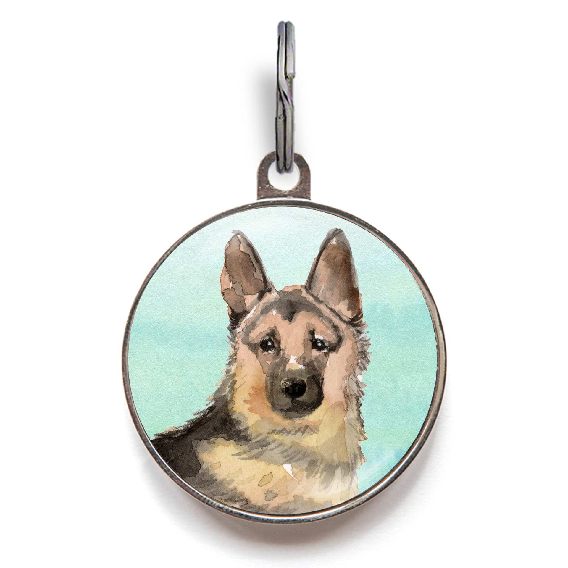 German Shepherd Dog Tag - Green