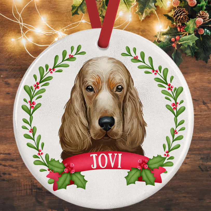 Golden Cocker Spaniel Christmas Decoration