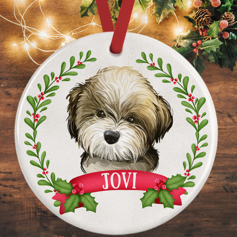 Golden Doodle Christmas Decoration