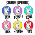 Husky Dog ID Tag - Grey Husky