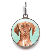 Hungarian Vizsla Dog Tag - Green