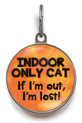 Indoor Only Cat ID Tag